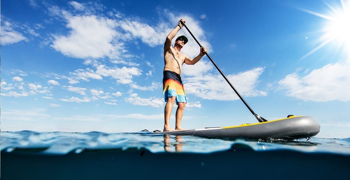 Stand Up Paddling vor Fehmarn