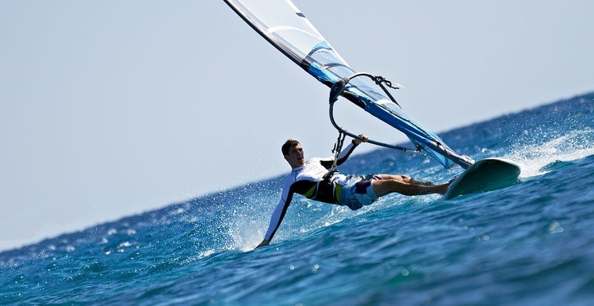 Windsurfer auf der Ostsee vor Fehmarn